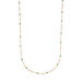 Halskette Flying Gems, Grner Achat, 90cm, 18 Karat Rosegold vergoldet