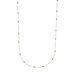 Halskette Flying Gems, Grüner Achat, 90cm, 925 Sterlingsilber