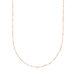 Halskette Flying Gems, Perle, 90cm, 18 K Rosegold vergoldet