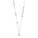 Halskette Flying Gems, Rosenquarz, 925 Sterlingsilber