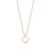 Halskette GENTLE CLOVER, 14 K Rosegold