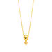 Halskette Heart Drops, 18 Karat Gelbgold vergoldet