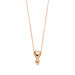 Halskette Heart Drops, 18 Karat Rosegold vergoldet