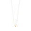 Halskette Herz mit Perle, 18 Karat Rosegold vergoldet