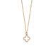 Halskette Kleeblatt, 18 Karat Rosegold vergoldet