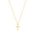 Halskette Kreuz, 14 Karat Gelbgold