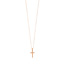 Halskette Kreuz, 18 Karat Rosegold vergoldet
