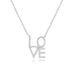 Halskette Love mit Diamanten, 18 Karat Weigold