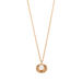 Halskette Muschel mit Perle, 18 K Rosegold vergoldet