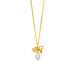 Halskette PEARL BOW, 18 K Gelbgold vergoldet