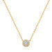 Halskette Pavé II mit Diamanten, 18 K Gelbgold