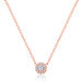 Halskette Pav II mit Diamanten, 18 Karat Rosegold