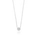 Halskette Pav mit Diamanten, 18 Karat Weigold