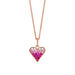 Halskette Pink Valentine, 18 Karat Rosegold vergoldet