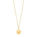 Halskette Plttchen 14mm, 50cm lang, 18 Karat Gelbgold vergoldet