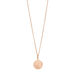 Halskette Plttchen 14mm, 50cm lang, 18 Karat Rosegold vergoldet