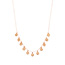 Halskette Platelet, 18 Karat Rosegold vergoldet