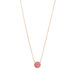 Halskette Round, Rhodochrosit, 18 K Rosegold vergoldet