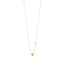 Halskette Round mit Perle, 18 Karat Gelbgold vergoldet