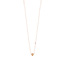 Halskette Round mit Perle, 18 Karat Rosegold vergoldet