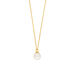 Halskette Single Pearl, 14 Karat Gelbgold