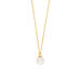Halskette Single Pearl, 14K Gelbgold