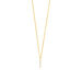 Halskette Small Bar, Diamant, 14 K Gelbgold