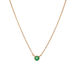 Halskette Smaragd, 14 Karat Rosegold