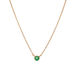Halskette Smaragd, 14K Rosegold