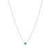 Halskette Smaragd, 14K Weigold