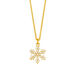 Halskette Snowflake, 18 Karat Gelbgold vergoldet