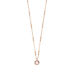 Halskette Solitr, Rosenquarz, 18 K Rosegold vergoldet