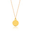 Halskette Plate, 14 Karat Gelbgold