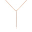 Halskette Bar Diamanten, 18 Karat Rosegold