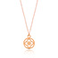Halskette Clover, 14 Karat Rosegold