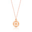 Halskette Clover, 14 K Rosegold