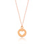 Halskette Heart, 14 K Rosegold