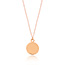 Halskette Plate, 14 Karat Rosegold