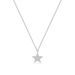 Halskette Stern mit Diamanten, 18 Karat Weigold