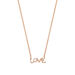Halskette TINY LOVE mit Diamanten, 14 Karat Rosegold