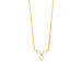 Halskette Three Pearls, 18 Karat Gelbgold vergoldet