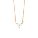 Halskette Three Pearls, Aventurin, 18 Karat Rosegold vergoldet