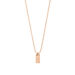 Halskette Tiny Dog Tag, 14 K Rosegold