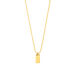Halskette Tiny Dog Tag, 14 Karat Gelbgold