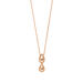 Halskette Two Drop, 18 Karat Rosegold vergoldet