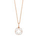 Halskette Zirkonia Flower, 18 Karat Rosegold vergoldet