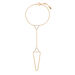 Handkette GEOMETRIC GRACE, 18 K Rosegold vergoldet