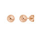 Kugelstecker Medium, 6 mm, 18 Karat Rosegold vergoldet