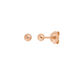 Kugelstecker Mini, 3 mm, 18 Karat Rosegold vergoldet