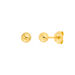 Kugelstecker Small, 4 mm, 18 Karat Gelbgold vergoldet